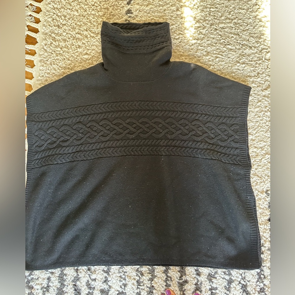 Brooks Brothers Wool Blend Black Oversized Sweater (size M) - Picture 3 of 5